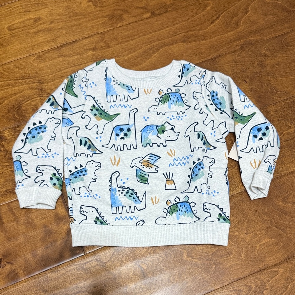 NWT Size 12M Garanimals Dinosaur Print Sweatshirt